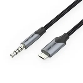 Vention Cable de Audio Micro-USB Macho a Jack 3.5mm Macho 2m Negro